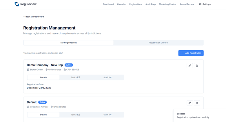 Reg Review - AI Compliance Calendar & Regulatory Management for ...